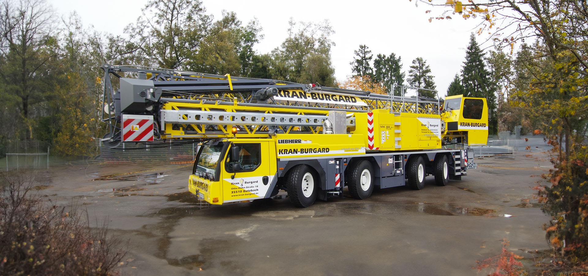 Liebherr MK 88 Baustellenkran von Kran-Burgard bei Gießen