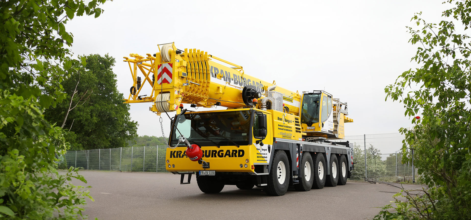 Liebherr LTM 1150-5.3 Mobilkran mit 150 t Traglast, größter Kran im Fuhrpark