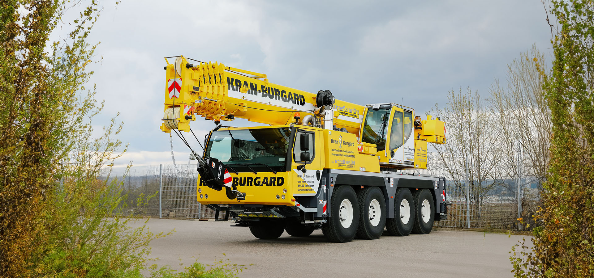 Liebherr LTM 1070 Mobilkran mit 70 t Traglast im Einsatz in Mittelhessen