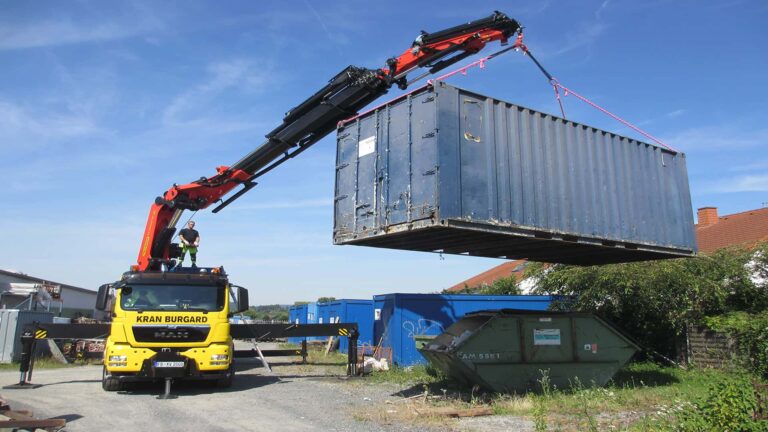 Container Verheben Und Transportieren